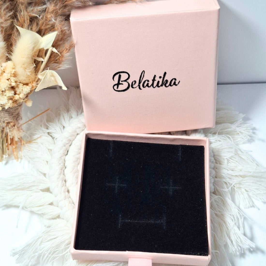 Boîte à Bijoux Rose Belatika – Écrin Cadeau Élégant & Girly