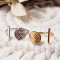 Bague spirale ajustable femme acier inoxydable doré ou argenté