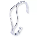 Bracelet jonc vague femme en acier inoxydable doré, bijou élégant et ajustable