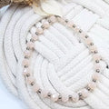 Bracelet femme élastique perles facettées roses