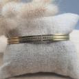 Bracelet ajustable minimaliste en acier inoxydable doré