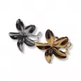 Bagues ajustables en forme de fleur dorée et argentée – bijou fantaisie original pour femme en acier inoxydable