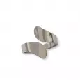Bague argentée ajustable en acier inoxydable au design épuré et moderne – bijou minimaliste pour femme