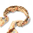 bracelet jonc doré avec ruban liberty fleuri sur fond blanc