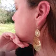 Boucles d'oreilles  bohèmes doré